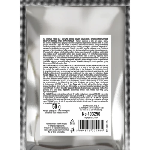 Lihovarské kvasnice Turbo Koji, 50 g (bez rmutování!) - 2