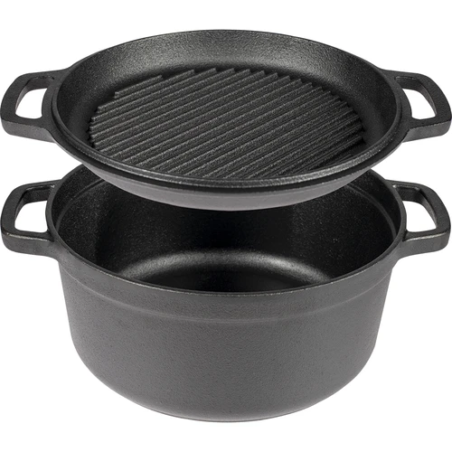 Litinový hrnec s pánví, 3,5 L