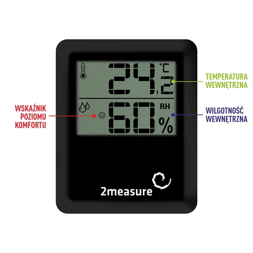 Meteostanice – elektronická, bezdrátová, černá - typ A - 4