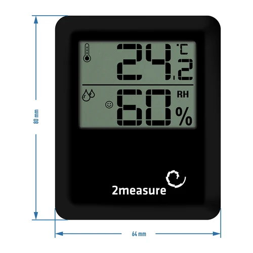 Meteostanice – elektronická, bezdrátová, černá - typ A - 6