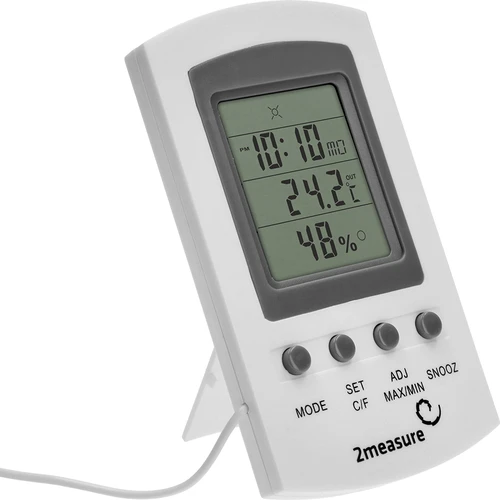 Meteostanice – elektronická, sonda, bílá - 2