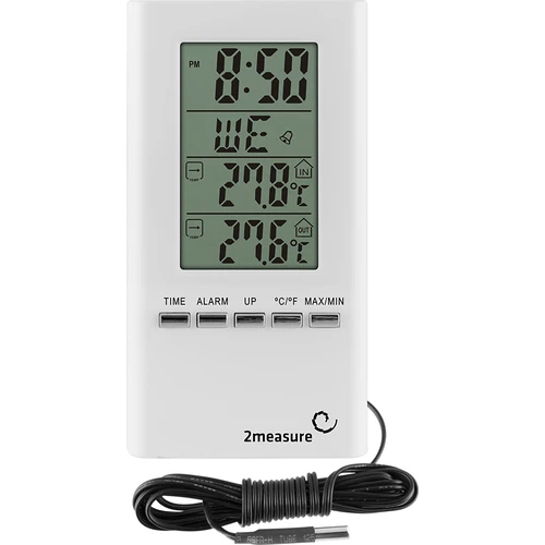 Meteostanice – elektronická, sonda, bílá
