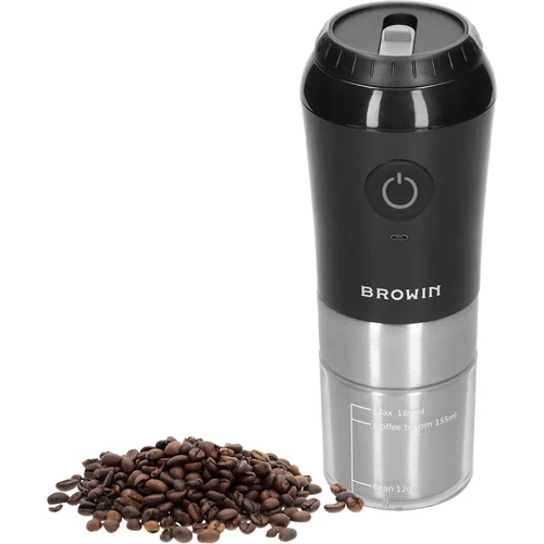 Mlýnek na kávu - elektrický, s mlecími kameny, s překapávačem a hrnkem - 3