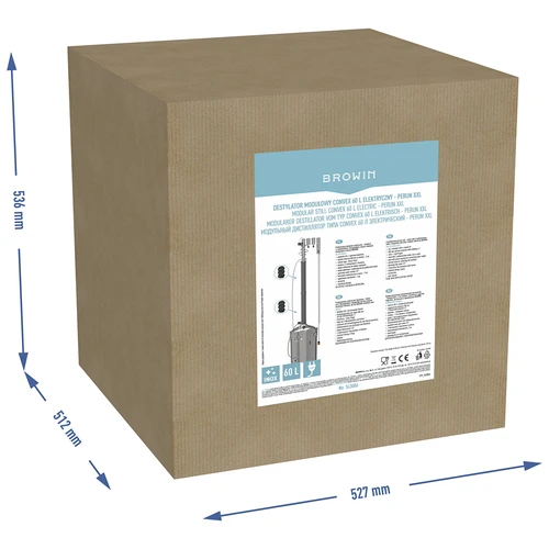Modulární destilátor Convex elektrický 60 L - Perun XXL - 17