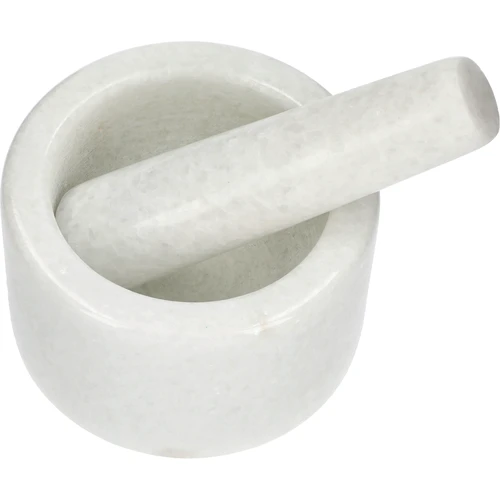 Mramorový kuchyňský hmoždíř, bílý, fi 10 cm - 2