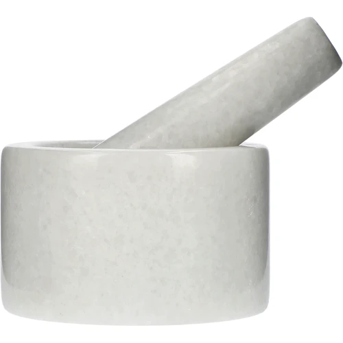 Mramorový kuchyňský hmoždíř, bílý, fi 10 cm - 3