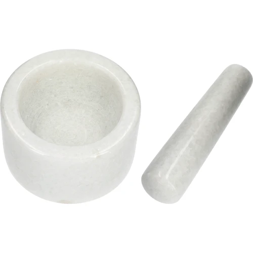 Mramorový kuchyňský hmoždíř, bílý, fi 10 cm - 6
