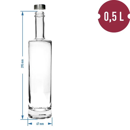 Lahev Nadčasová 500 ml se šroubovacím uzávěrem, 1 ks - 4