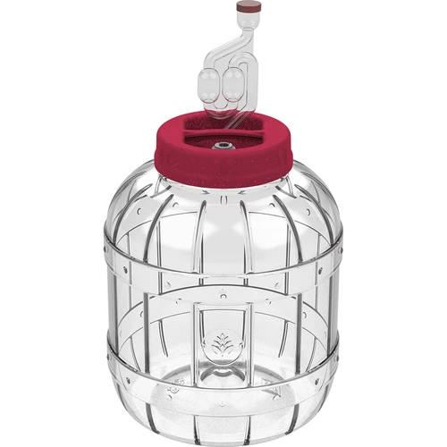 Nerozbitná, multifunkční sklenice na fermentaci, 5 L