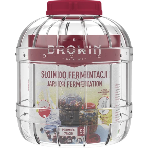 Nerozbitná, multifunkční sklenice na fermentaci, 5 L - 2