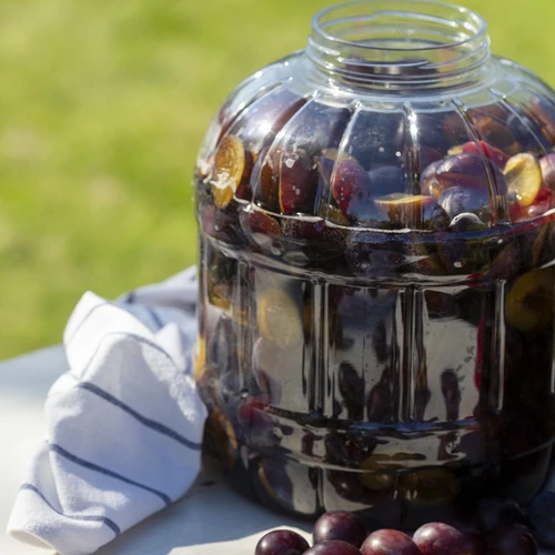 Nerozbitná, multifunkční sklenice s černým víčkem, 10L - 4