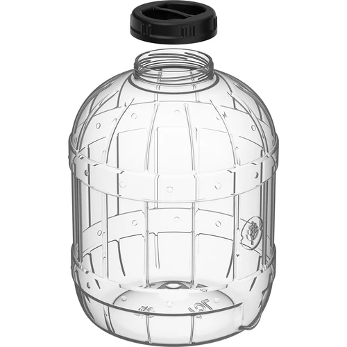 Nerozbitná, multifunkční sklenice s černým víčkem, 15L - 3