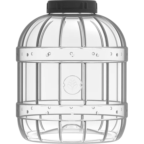 Nerozbitná, multifunkční sklenice s černým víčkem, 5L - 3