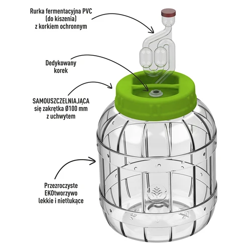 Nerozbitná sklenice na nakládání, 3 L - 2