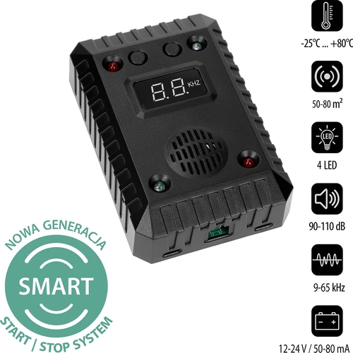 Odpuzovač kun a hlodavců do aut i do místností (ultrazvuk + LED) - 2