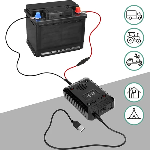Odpuzovač kun a hlodavců do aut i do místností (ultrazvuk + LED) - 12