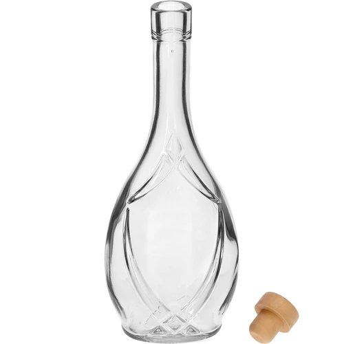 Ozdobná láhev ICONA 500 ml, se zátkou typu hříbek, 1 ks. - 2