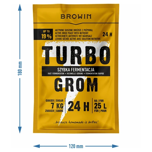 Palírenské kvasnice Turbo Grom 24h - 4