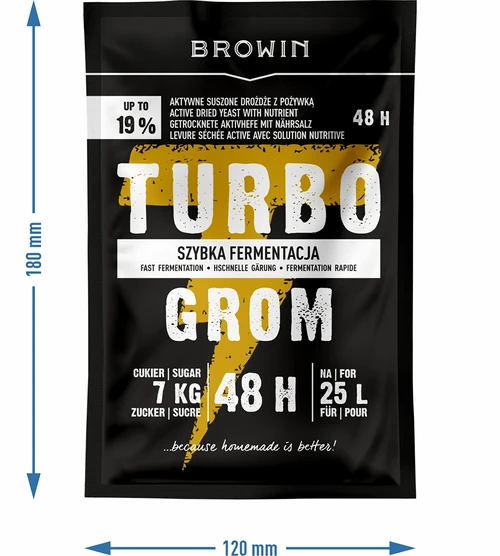 Palírenské kvasnice Turbo Grom 48h - 4