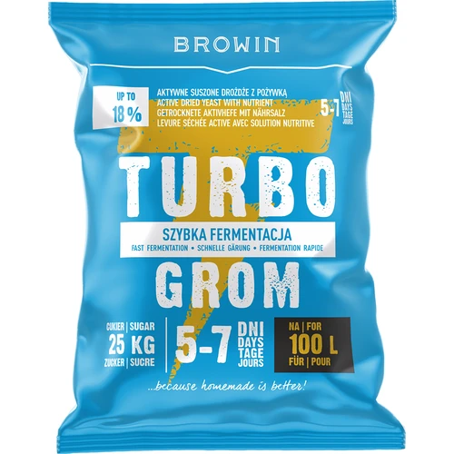 Palírenské kvasnice Turbo Grom 5-7 dní 100L
