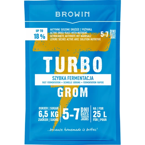 Palírenské kvasnice Turbo Grom 5-7 dní