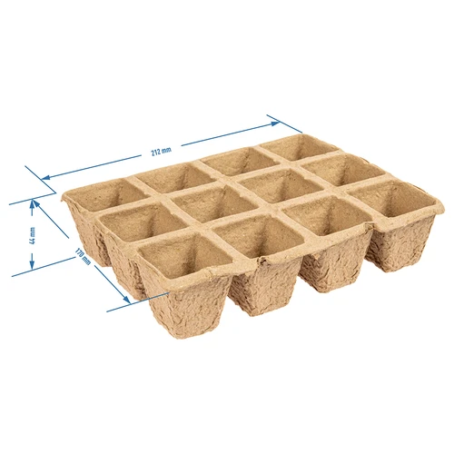Papírové květináče 4,5 x 5 x 4,5, sada 5 ks. - 4