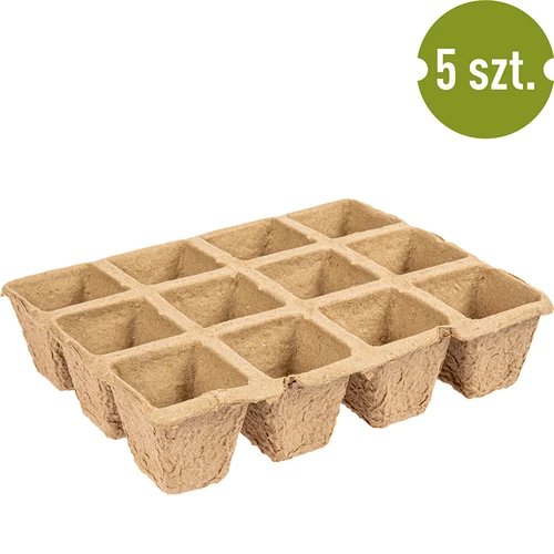 Papírové květináče 4,5 x 5 x 4,5, sada 5 ks. - 3