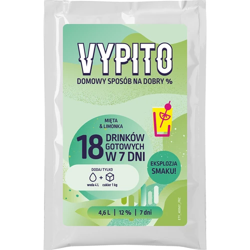 Párty sada - Vypito Máta a limetka - 2
