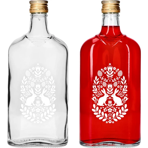 Placatka 500 ml se šroubovacím uzávěrem, potisk "Velikonoce", 1 ks.