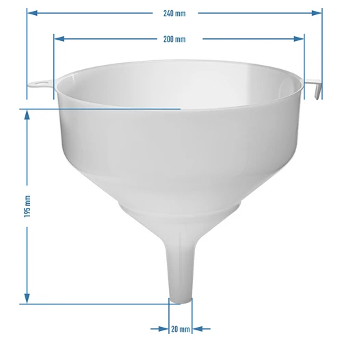 Plastový trychtýř fi20cm - 2