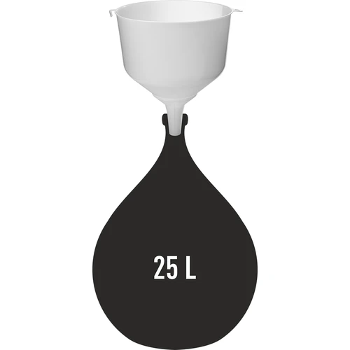 Plastový trychtýř fi25 na balónky, vysoký okraj - 3