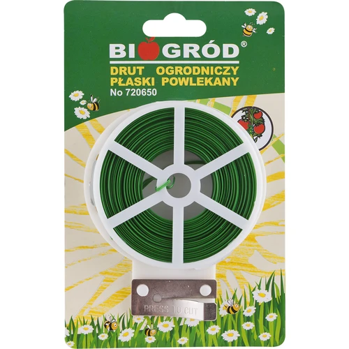 Plochý zahradní drát, potažený PVC 50m x 2mm