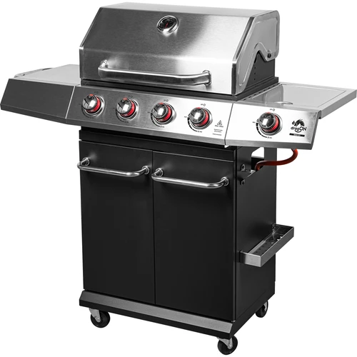 Plynový gril dragON BBQ101, 11,7 kW, černo-stříbrný