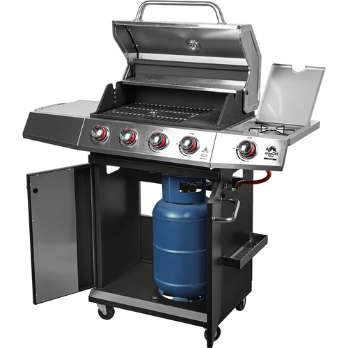 Plynový gril dragON BBQ101, 11,7 kW, černo-stříbrný - 2