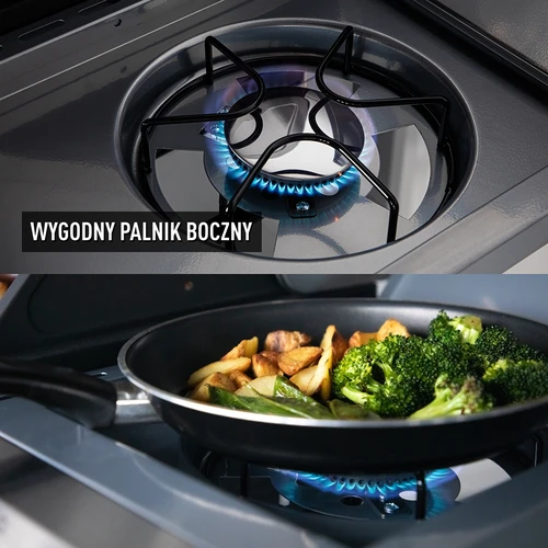 Plynový gril dragON BBQ101, 11,7 kW, černo-stříbrný - 7
