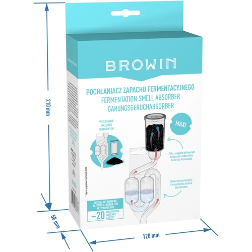 Pohlcovač fermentačního zápachu s trubkou Maxi a uhlím - 7