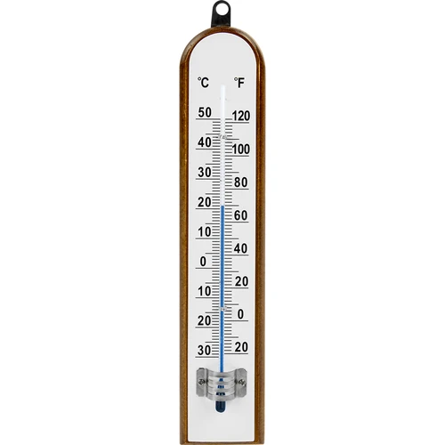 Pokojový teploměr s bílou stupnicí (-30°C do +50°C) 20cm