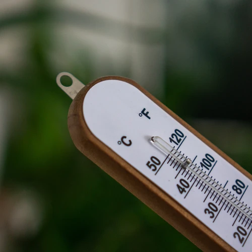 Pokojový teploměr s bílou stupnicí (-30°C do +50°C) 20cm - 5