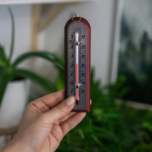 Pokojový teploměr se stříbrnou stupnicí (-10°C do +50°C) 16cm mix - 4