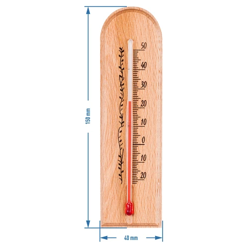 Pokojový teploměr se vzorem (-20°C do +50°C) 15cm - 3