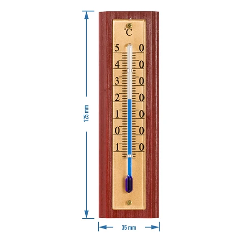 Pokojový teploměr se zlatou stupnicí (-10°C do +50°C) 12cm - 4
