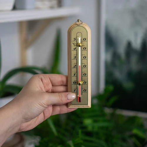 Pokojový teploměr se zlatou stupnicí (-10°C do +50°C) 16cm - 3