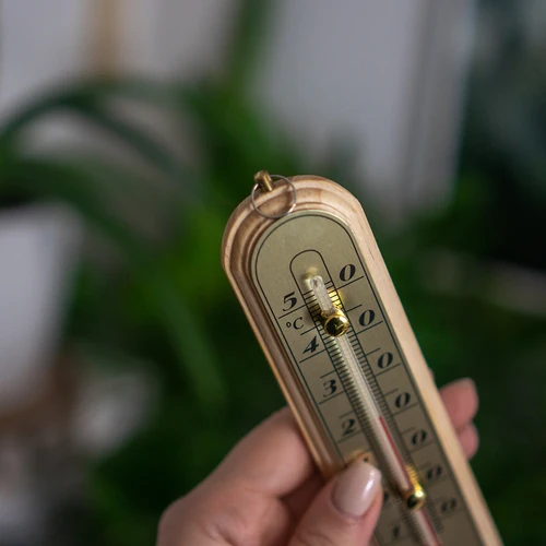 Pokojový teploměr se zlatou stupnicí (-10°C do +50°C) 16cm - 4