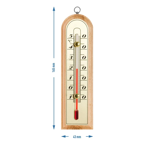Pokojový teploměr se zlatou stupnicí (-10°C do +50°C) 16cm - 2