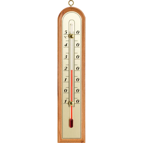 Pokojový teploměr se zlatou stupnicí (-10°C do +50°C) 22cm, mix