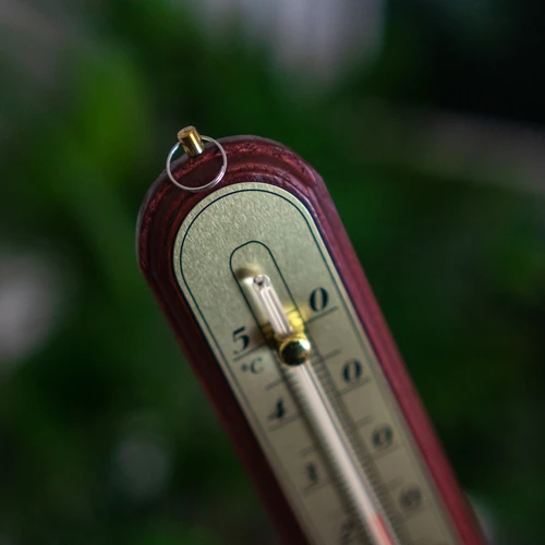 Pokojový teploměr se zlatou stupnicí (-10°C do +50°C) 22cm, mix - 4