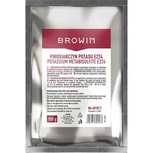 Pyrosiřičitan draselný, 100 g