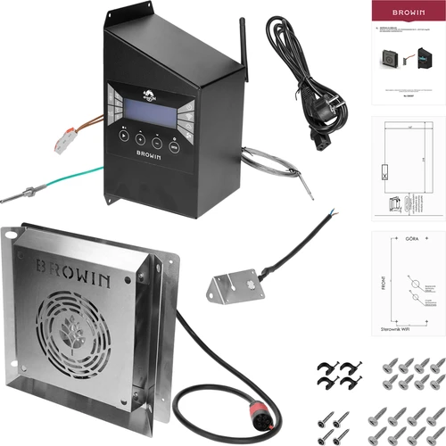 Sada dragON pro udírnu – moduly IQ s Wi‑Fi a generátor kouře JET 2 LONG s popelníkem - 2