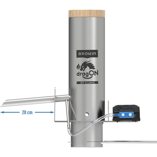 Sada dragON pro udírny - elektrické moduly s digitálním ovladačem a generátorem kouře JET 2 LONG - 5