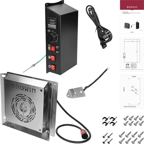 Sada dragON pro udírny - elektrické moduly s digitálním ovladačem a generátorem kouře JET 2 LONG - 2